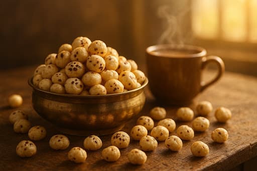 Makhana and chai snack pairing